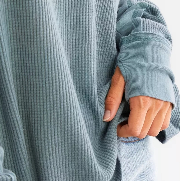 FREE PEOPLE We The Free Microphone Drop Thermal NWOT - Picture 5 of 9